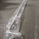 Adjustable Double Curtain Rod with 2.5 and 3.5 Inch Projection - 48-86 Inches, White Finish, Includes Mounting Hardware - 1 Pack