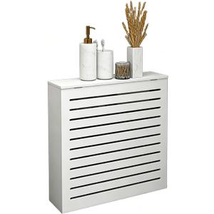 Radiator Cover Cabinet, PVC Radiator Covers for Home | 27.2″x26″x9.44″ White Heater Covers with Top, for Kitchen Living Room Bathroom