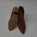 MIA Womens Lasso Round Toe Zippered Casual Boots Ankle Mid Heel 2-3" - Brown 7.5M
