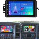 7''Android 13.0 Car Stereo for 2003 2004 2005 2006 Chevrolet Chevy Silverado Impala Tahoe GMC Sierra Yukon with Wireless & Wired Carplay,Touch Double Din Built-in GPS WiFi DSP Camera MIC(2+32G)