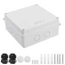 LeMotech Junction Box, Electrical Box IP65 Water Resistant Dustproof ABS Plastic Project Enclosure for Electronics White 5.9 x 5.9 x 2.8 inch