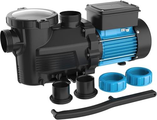 BOMGIE In/Above Ground Pool Pump, High Flow Powerful Self Priming Pool Pump with Timer,1.5 HP 5400GPH 115V -1