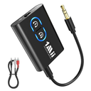 1Mii Bluetooth 5.3 Transmitter Receiver for TV to Wireless Headphones, Dual Link aptX Adaptive/Low Latency/HD Audio, Aux Bluetooth Audio Receiver Adapter for Home Stereo, Airplane, Boat, Gym