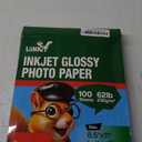 Uinkit 100 Sheets Thick Inkjet Glossy Photo Paper Picture 8.5x11 62lb 230g 11.1mil Cardstock Postcard Brochure For Dye Ink Inkjet Printer