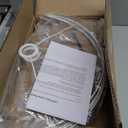 ALLDIO Tripod Floor Lamps for Living Room, Modern Standing Lamp with Drum Shade, Simple Industrial Tall Lamp, 9W LED Bulb Included  Brass