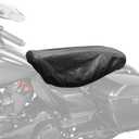 FOVPLUE Seat Rain Cover,Water-Resistant Two-Up Seat Bra Fits Seats up to 23" L x 15" W,Universal for Harley Touring CVO Electra Glide Street Glide Road Glide Road King,Dyna,Softail,Sportster