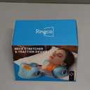 RINGCO Neck Massager Pillow with 3 Level Heating & Vibration Adjustable, Heated Neck Stretcher with 6 Modes, Rechargeable Cervical Traction Device for Pain Relief & Muscle Relaxation (Light Blue)