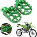 AnXin Footpegs Footrest Foot Pegs For KDX200 1995-2005 KDX200R 1997-2001 KDX220R 2002-2005 KDX250 1991-1994 KX125 KX250 1988-1996 KX500 1988-2004 Motorcycle (green)