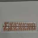 BTArtbox French Tip Press on Nails - 5 Styles XCOATTIPS Short Coffin Nails, Pre-Designed Swirl Soft Gel Nail Tips, Ultra Fit False Nails, Soak Off Acrylic Fake Nails Extensions for Nail Art