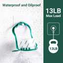 3 x Picture Hangers Without Nails, No Damage Picture Hooks, 20 Counts Adhesive Hooks on Kitchen,Bathroom,Bedroom and Office, 13 lbs Load max