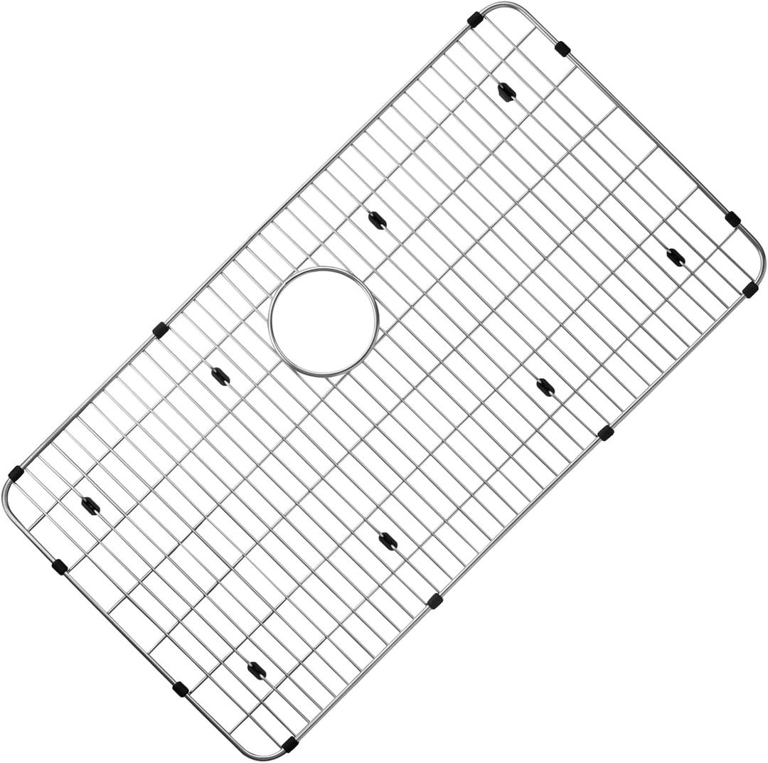 EBG2815 Stainless Steel Bottom Grid 28.4" x 15.4" Sink Grid,Sink Rack for Bottom of Sink,Kitchen Sink Grid,Sink Protector,Sink Bottom Grid for Elkay sink bowls 28-1/4" x 15-1/4" x 1-1/4"