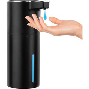 Automatic Soap Dispenser Liquid Touchless: 13.52oz/400ml Wall USB Rechargeable  4Level Adjustable Modern Electric Hand Soap Dispenser  Kitchen Bathroom Kids Family Black