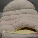 Enclosed Winter Cat House with Removable & Machine Washable Cover, Cozy Cat Cave Bed, 2026 New Upgraded Warm Plush Cushion for Indoor Cats & Small Dogs (Beige)