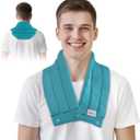 Neck Ice Pack Wrap for Cervical Pain and Cooling, 2 Hours Long Lasting Cold Ice Pack for Neck Shoulders, Flexible Cold Pack for Hot Weather, Hot Flashes, Surgery, Swelling