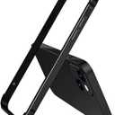 New Aluminum Frame Metal Bumper Frame Slim Hard Case Cover for iPhone13 Pro Max, Metal Frame Armor with Soft Inner Bumper, Raised Edge Protection (Black, for 6.7" iPhone 13 Pro Max)