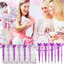 Spakon 60 Set Butterfly Favors for Guest Butterfly Ballpoint Pens Thanks You Cards Gifts Bulk for Souvenirs Prizes Wedding Party Favors(Purple)