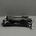 OZS 6Pack Total 48LED Solar Garden Lights Christmas Fairy Outdoor - Solar Firefly Lights Fairy Outdoor, Sway by Wind, Waterproof for Pathway Patio Yard Christmas Decorations(Red&White)