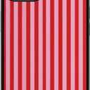Aesthetic Pink Striped Pattern Case Compatible with iPhone 12,Geometric Vertical Stripes Phone Case,Custom Vertical Lines Protective Cases with Soft TPU Material for Women Girls (for iPhone 12)