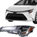 LABLT Driver Side Headlight Assembly Replacement for Corolla 2020 2021 Left Side Headlamps Assembly Replacement for 8115002S30 TO2502286