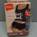 Hanes Women's Period Underwear Pack, 3-Pack, Comfort, Period. Moderate Leaks Period Panties, Odor Protection (XL)