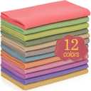 XSEINO 12 Rolls 8"x35" 1.4mm Thick Soft Felt Fabric Sheet 12 Assorted Morandi Series Colors Felt Pack for DIY Craft Sewing Squares Nonwoven Patchwork