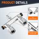 REALYOU Foam Cannon Dual-Connector Accessory, Pressure Washer Double Tip Attachment, Pressure Washer Accessories with 1/4" Quick Connect for Car Wash, 2 Adjustable Foam Cannon Pro