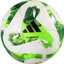 adidas Tiro Soccer Ball (3, White/Team Green/Team Solar Green/Black/Match)