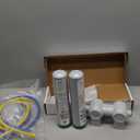 GE Dual Stage Under Sink Water Filtration System with Faucet, Reduces Lead, Chlorine & More, Easy Install, Twist & Lock Design, Replace Filters (FQK2J) Every 6 Months, GXK255TBN