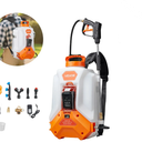 VEVOR Battery Powered Backpack Sprayer, Electric Back Pack Sprayer 4 Gallon, 2 Wands & 8 Nozzles, Adjustable 0-90 PSI, 4H Runtime, Portable Lawn & Garden Sprayers for Weeding, Spraying, Cleaning,Battery kit included
