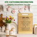 Kikcoin Mom Birthday Gifts - Bamboo Cutting Boards for Kitchen, Mothers Day Cutting Board Gift from Daughter Son, Thanksgiving Christmas Gifts for New Mom, Large Cutting Board 13.8" X 9.8"