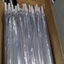 50 Pcs Wedding Clear Umbrella Bulk for Rain, Large Windproof Stick Umbrellas with J-Hook Handle for Wedding Bride Groom Photography, Prom, Graduation, Golf, Parties and Outdoor Events