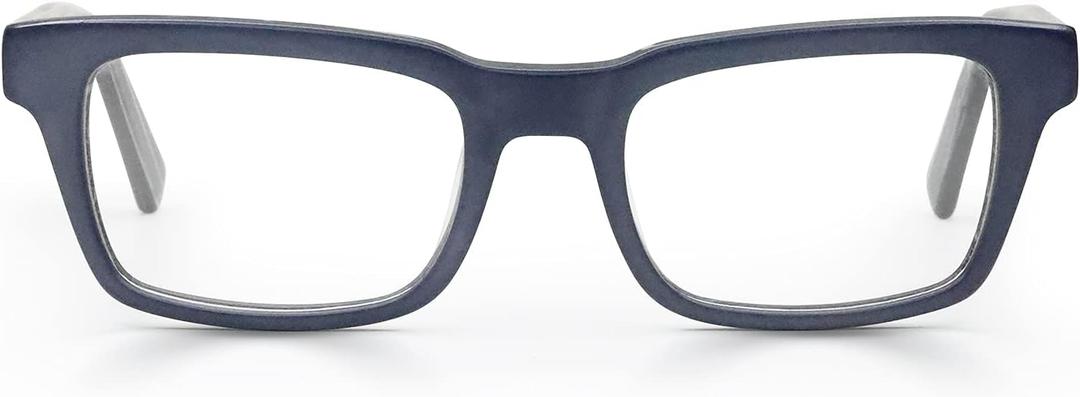 eyebobs - Fare N Square | Premium Reading Glasses for Men and Women | Square Frame for Wide Faces 