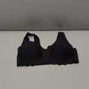 Front Closure Bras for Women Seamless Wireless Push Up Bra No Underwire Full Coverage Comfort Bras Mastectomy Bralettes (XX-Large, Black)