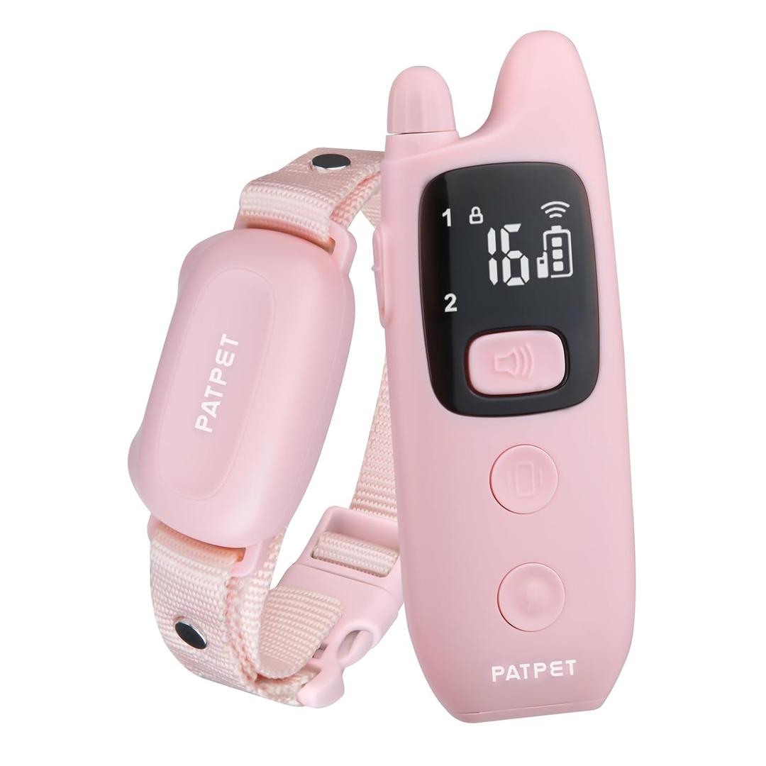 PATPET Dog Shock Collar with Remote  Waterproof Dog Training Collar for Small Medium Large Dogs with Beep, Vibration and 16 Static Levels Shock