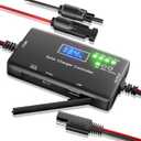 Solar Charge Controller 12V 20A, Solar Panel Charge Controller with Type-C and USB Output for Solar Panel and Gel, AGM, LiFePO Battery