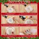 4Pcs DIY Heart Shaped Hand Embroidered Christmas Ornament Kit,2026 New Embroidery Christmas Ornament Kits,Handmade Tree Decoration,Beginner Friendly Cross Stitch Craft Set for Tree Winter Decoration