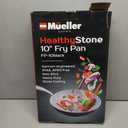 Mueller 10-Inch Non-Stick Fry Pan, No PFOA or APEO, Heavy Duty German Stone Coating Cookware, Aluminum Body, EverCool Stainless Steel Handle, Black