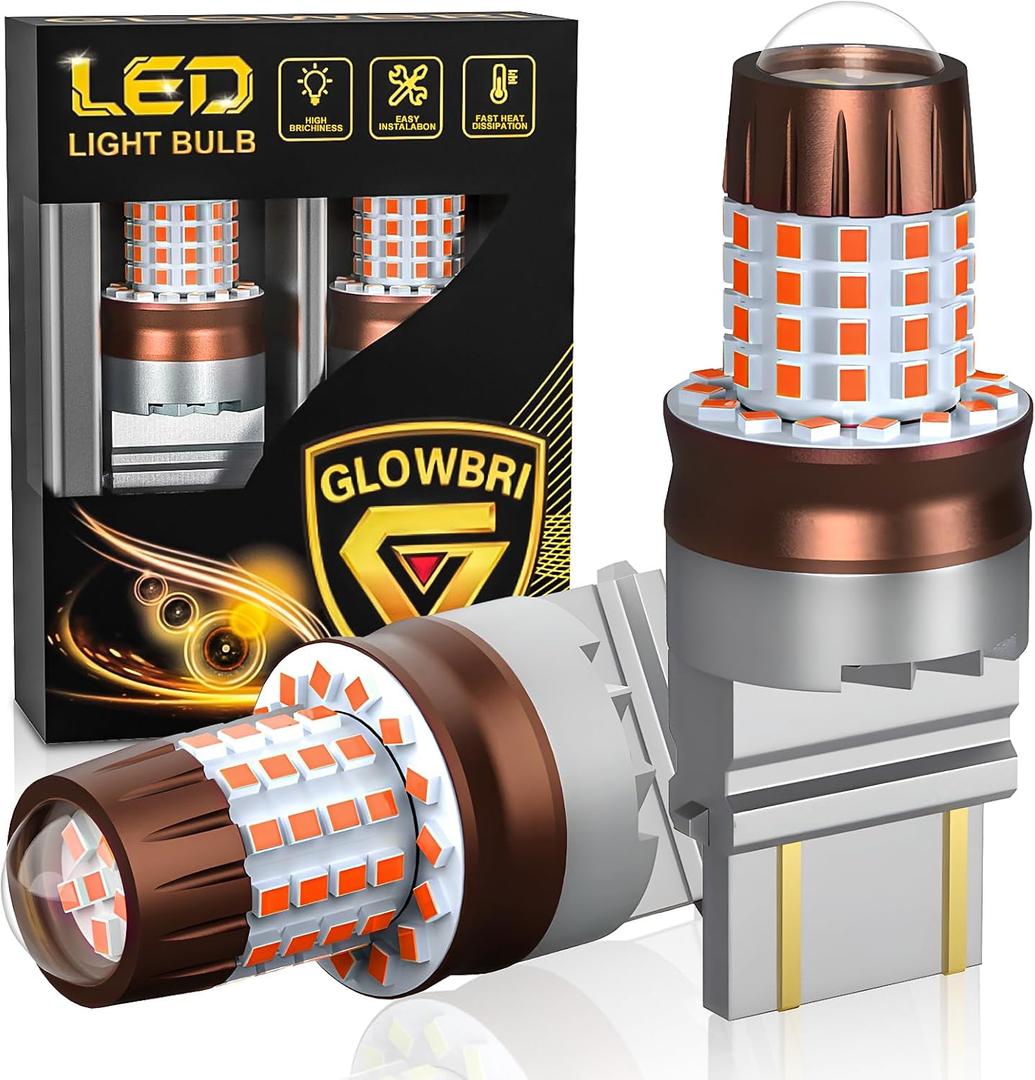 3157 LED Bulb for Reverse Lights, Super Bright 69-SMD LED Chips 600% Brighter 3156 3056 3057 4157 3047 4057 3457 for Backup Reverse Tail Parking Brake Lights(red)