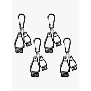 Fiwochic 4 Pcs Golf Glove Grabber Holder Glove Clip Holder Belt Keeper Strap Both Sides Loop with Metal Clip and Keyring for Carrying Golf Gloves 