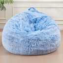 Bean Bag Cover Only, Machine Washable Stuffed Animals Storage, Bean Bag Couch for Adults Kids Teens, Small Bean Bag Chairs Cover for Toddlers