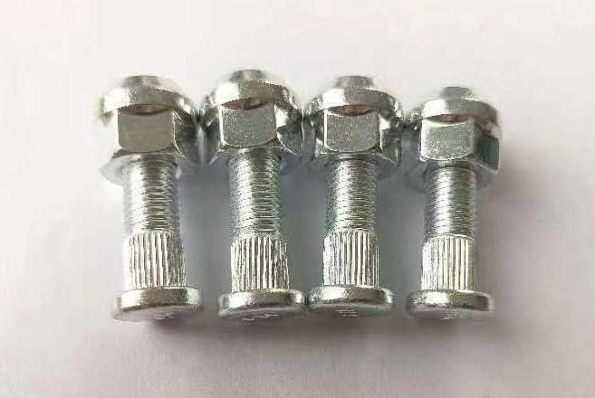 85-1024 Wheel Hub Bolt Studs # 90114-10013 & Lug Nuts Replacement for 2004-2013 YAMAHA RHINO 450 660 700 UTVs Rear