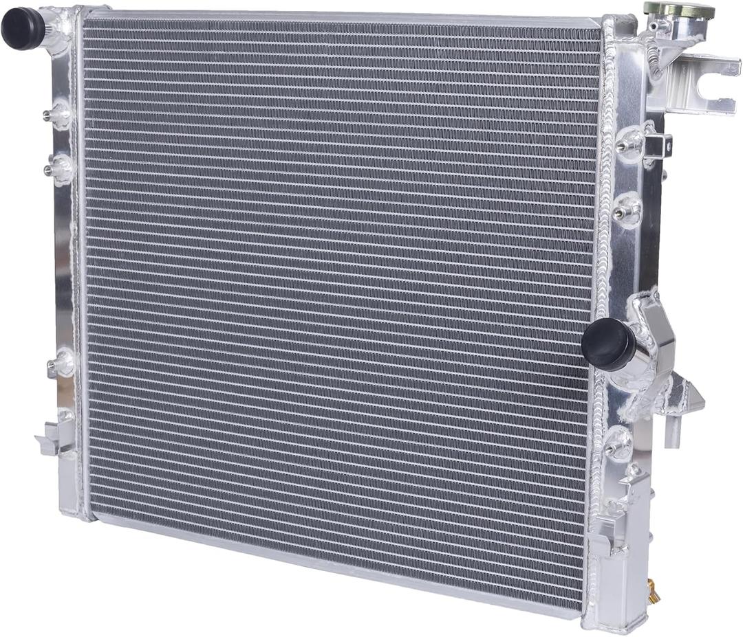 Full Aluminum Radiator Compatible with 2007-2017 Jeep Wrangler V6 3.6L 3.8L MT AT,JK Unlimited 2018