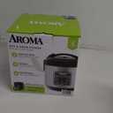 AROMA Digital Rice Cooker, 4-Cup (Uncooked) / 8-Cup (Cooked), Steamer, Grain Cooker, Multicooker, 2 Qt, Stainless Steel Exterior, ARC-914SBD