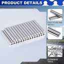 5 mm x 40 mm Stainless Steel Shelf Dowel Pin Shelf Support Pegs Positioning Pins Metal Bookshelf Nail Support Bracket Nails for DIY Craft Cabinet Furniture Fixing Parts Positioning(64 Pcs)