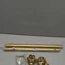 Gold Decorative Farmhouse Curtain Rods:18-45" Adjustable Heavy Duty Single Window Curtain Rod for Bedroom Living Room,Brass Gold Boho Rustic Drapery Rods with Vintage Twist Finial Easy Install