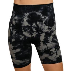 MAXXIM Women's High-Waisted Seamless Compression Biker Shorts - Tie Dye and Solid Ideal for Gym, Yoga, Running, and Fitness (M)