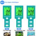 Aquarium Salt Tester -Pool Salt Tester, Versatile 5 in1 Salinity, PH, TDS, EC, and Temperature Meter, Digital Salinity Tester for Saltwater Aquarium, Accurate Salinity Meter, Green