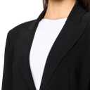 Norma Kamali Women's Cropped Single Breasted Jacket (Black, L)