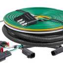 CURT 58907 Custom Towed-Vehicle RV Wiring Harness for Dinghy Towing, Fits Select Jeep Grand Cherokee
