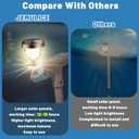Solar Pool Lights for Above Ground Pools, LED Energy Saving Warm White Light, Waterproof for Frame Swimming Pools Night Accessories (8 Pcs)